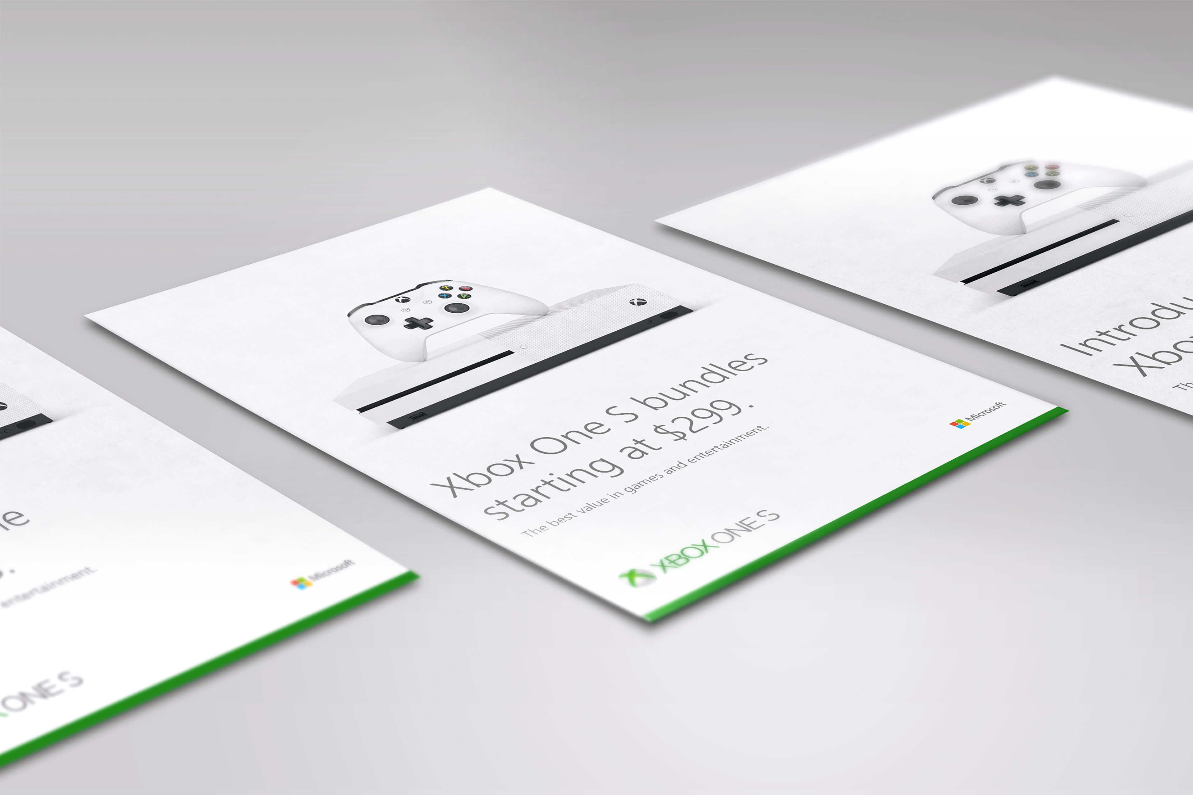 Xbox One S Poster Mockup