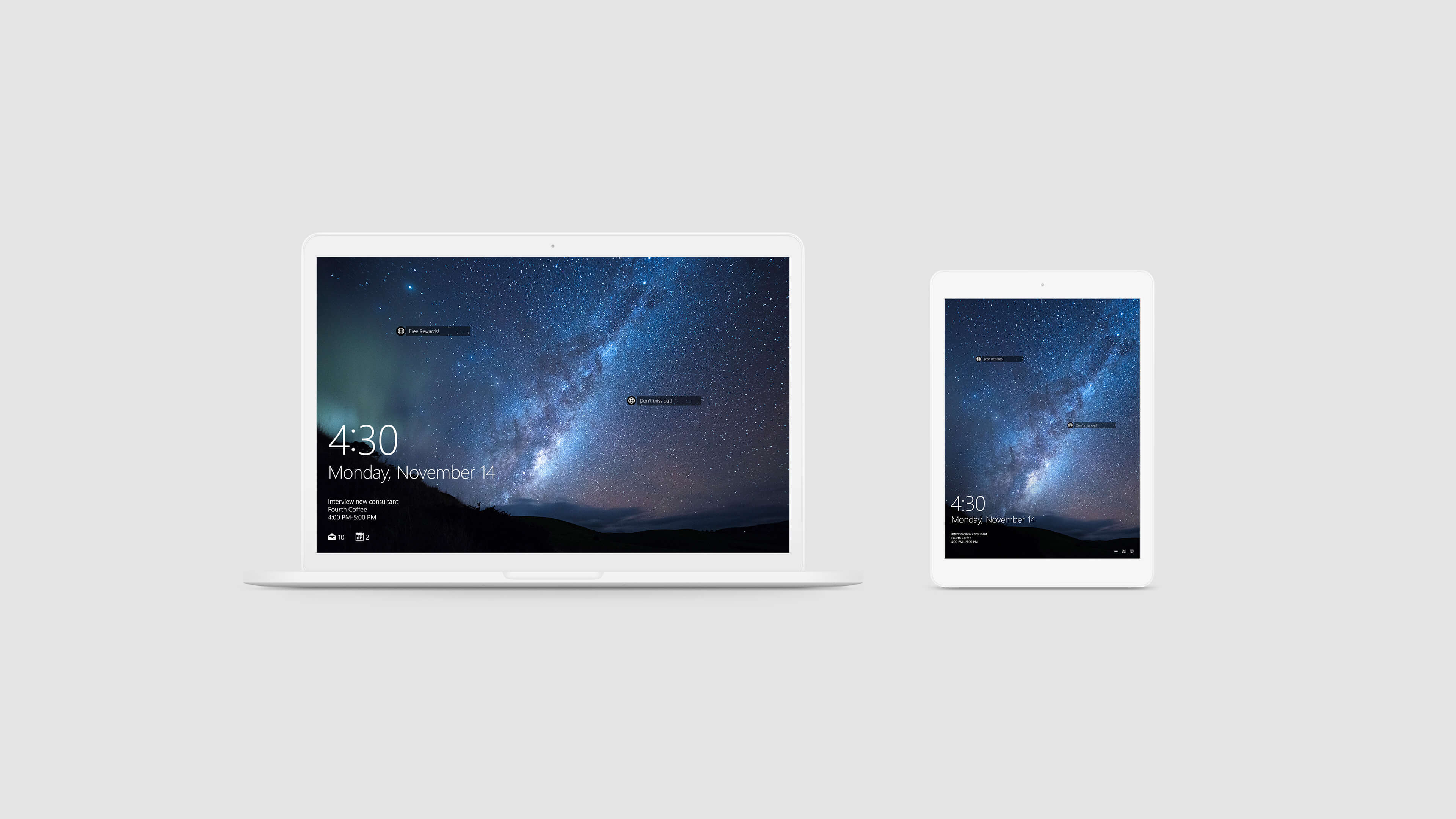 Microsoft Rewards Laptop Tablet Lockscreen Images